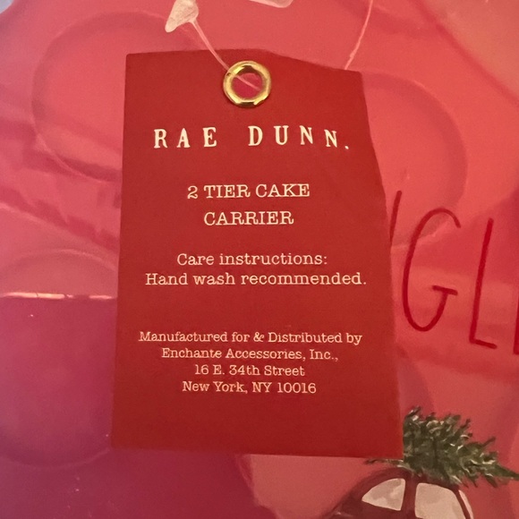 ⚡️Rae Dunn "JINGLE ALL THE WAY" 2 Tier Cupcake Holder - Picture 4 of 4